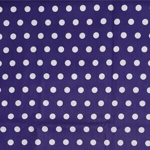 Dark Purple Medium Size Polka Dot Cotton Fabric - 1/2 Yard - Blender, Halloween